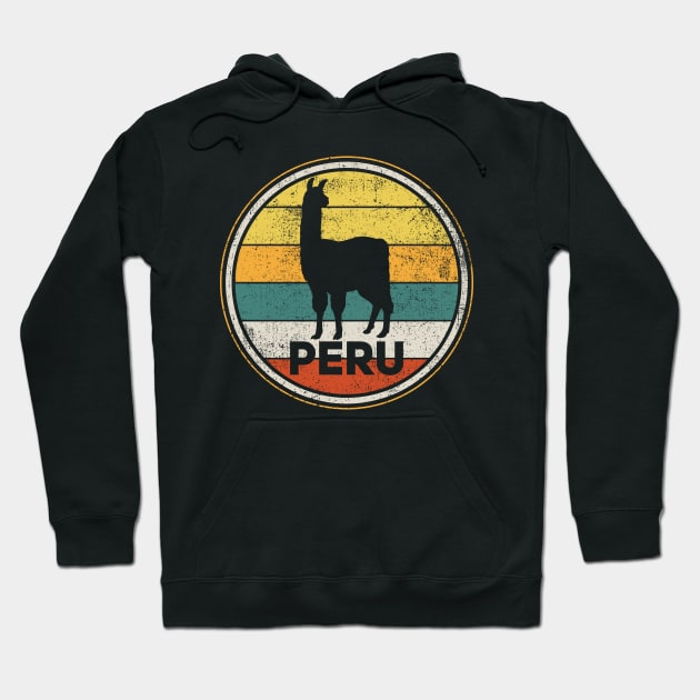 Peru Vicuna Vintage Hoodie by CreativeGiftShop